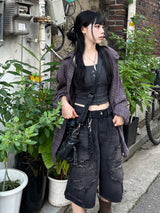 Rui Vintage Wine Check Shirt