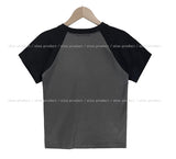 メモリーラグランセミクロップTシャツ
