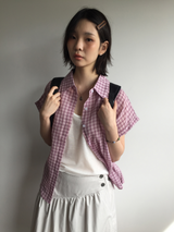 Dolman check shirt (4color)