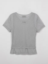 NUBASIC テンセルハーフTシャツセット グレー