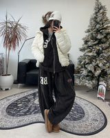 Ruth Velour Patch Hooded Zip-Up