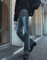 Mille stone washed bootcut denim pants
