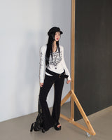 クロムクロスVネック長袖Tシャツ