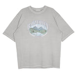 No.0821 BV printing washing half T
