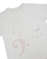 Do re mi T-shirt / white melange