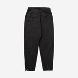 Poly Cotton Cargo Pants - BLACK
