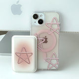 Pink - スプリングスター Magsafe フォーンケース カードポケット セット