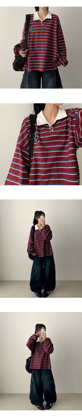 Right street pocket embroidery ワイドデニムパンツ