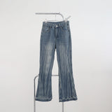 [NONCODE] Fluffy Washing Denim Bootcut Pants