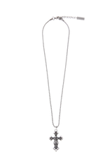 Rope chain] ビンテージオイルペインティングクロスネックレス