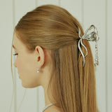 バタフライビーズメタルヘアクルー