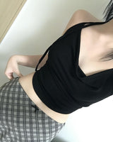 HALTERNECK DRAPE SLEEVELESS
