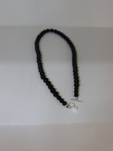 ONYX BALL NECKLACE