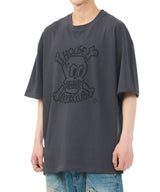 GARAGE SKULL TEE - CHARCOAL