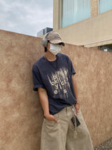 スケーリーレタリングショートスリーブドTシャツ 3C