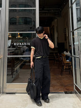 Dimen layering v-neck short sleeve