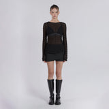 MINI POCKET UNBALANCE SKIRT(CHARCOAL)