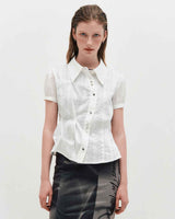 DOZI - Puffed Button Up Shirt _ OFF WHITE
