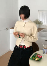 エッセンシャルラウンドニットカーディガン