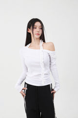 Frill Long Sleeve T-shirt