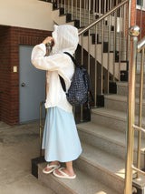 Romantic Frill Sheer Summer Hoodie (2c)
