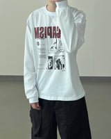 エスカングラフィックロングスリーブTシャツ