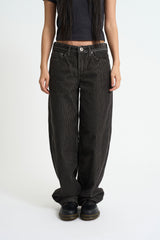 Heavy warm corduroy wide pants