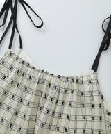 Marlie Tie Strap Check Top 231630062