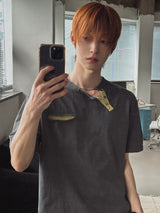 フィロ ダイアゴナル ヘンリーネック ショートスリーブ Tシャツ