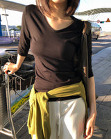 [ORIGINAL] Onz V-Neck Half-Sleeve T-Shirt