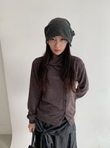 Silteto Button Collar Knit Cardigan