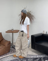 ルーブルカットオフUネックTシャツ