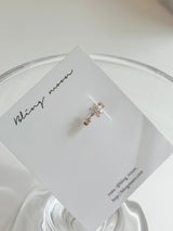 キュービックフラワーイヤーカフ/2カラー/ブレスレットシンプルデイリーポイントスプリング