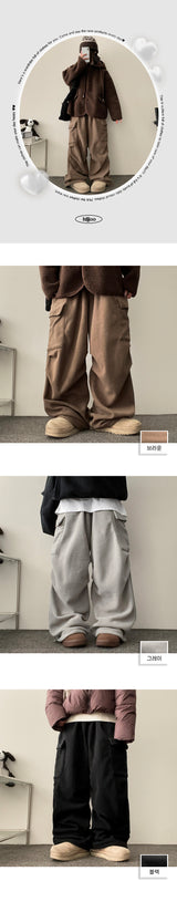 Doven Fleece Cargo String Pants