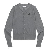 MARAIS 7 BUTTON CROP HENRY NECK CARDIGAN (8COLOR)