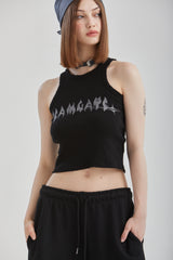 FLARE SLEEVELESS TOP