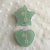 Youth Spirit Power Pea Green Yellow Star Heart Acrylic Smart Tok (MacSafe compatible)