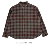 No.1335 E ピグメントチェックシンシャツ (4color)