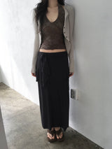 ラップラッフルロングスカート