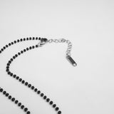 Men's ブラックビーズネックレス_CLEF PMS ネックレス