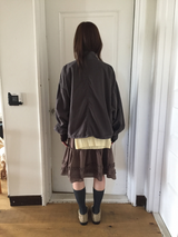 Bell half-neck peach field jacket (4color)