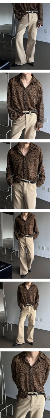 [S/S] Leopard damage shirts(2color)