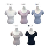 ベアソフトスリムフィットラウンドネックベーシック半袖Tシャツ (5 colors)