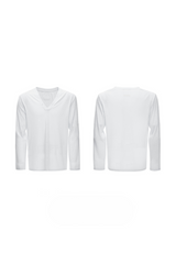 Deep V Neck Long Sleeve