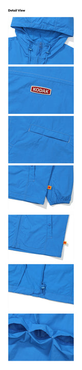 ICE POP Hooded Long-Sleeved Jacket【BLUE】