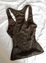 Y2K Leopard Slim Top