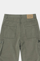 Vintage Military Capri Cargo Pants (Washed Khaki)