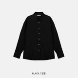 LMN フリックオーバーサイズフィットコットンシャツ (10 colors)