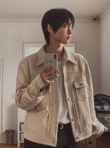 Brook Suede Trucker Jacket