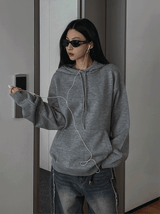 Ber Oversized Knitwear Hoodie